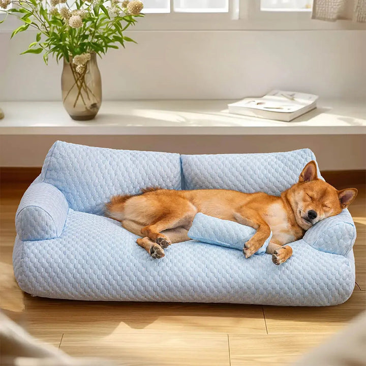 Skanto | Vaskbar Plysjpute seng for kjæledyr - CozyPaws