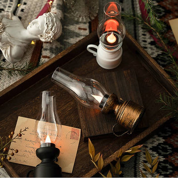 Skanto | Led Vintage Kerosinlampe, Elektronisk Svingende Stearinlys