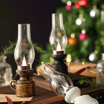 Skanto | Led Vintage Kerosinlampe, Elektronisk Svingende Stearinlys