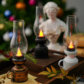Skanto | Led Vintage Kerosinlampe, Elektronisk Svingende Stearinlys