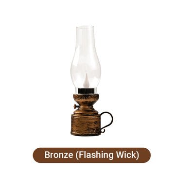 Skanto | Led Vintage Kerosinlampe, Elektronisk Svingende Stearinlys