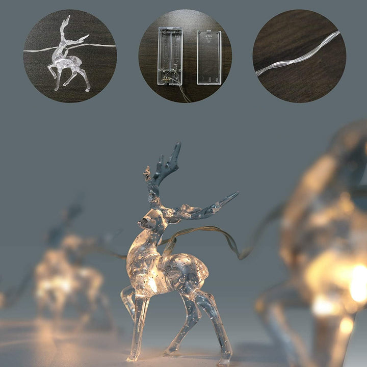 Skanto | ReindeerGlow - 1.5M LED jule reinsdyr lyskjetting for festlig stemning