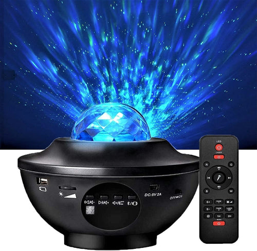 Tragbarer Galaxy-Projektor med Bluetooth-Lautsprecher og Fernbedienung