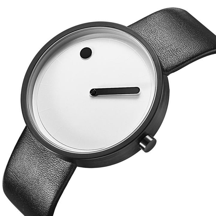 Skanto | IcoolGadgets Kvarts klokke menn Luksus Casual Svart Japan kvarts klokke Enkel Designer Moteklokke mann