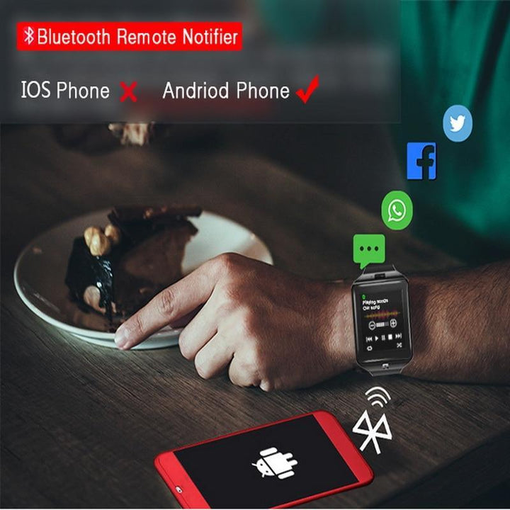 Skanto | IcoolGadgets DZ09 Smartklokke Smart Klokke Digital Herreklokke For Apple iPhone Samsung Android Mobiltelefon Bluetooth SIM TF Kort Kamera
