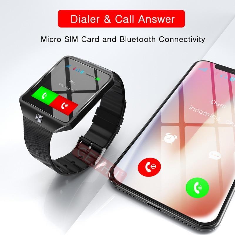 Skanto | IcoolGadgets DZ09 Smartklokke Smart Klokke Digital Herreklokke For Apple iPhone Samsung Android Mobiltelefon Bluetooth SIM TF Kort Kamera