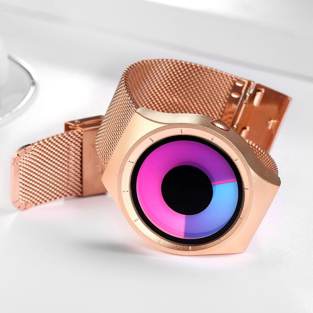 Skanto | IcoolGadgets 2019 Nye Kvinner Klokker Quartz Klokke kvinne Top Luxury Merke Motebaserte Luksus Dame Kreativ Armbåndsur Gull Stål Mesh Bånd