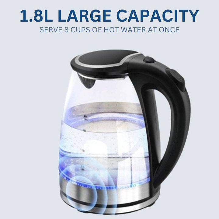 Skanto | 1.8L Elektrisk Glasskettle med LED-belysning