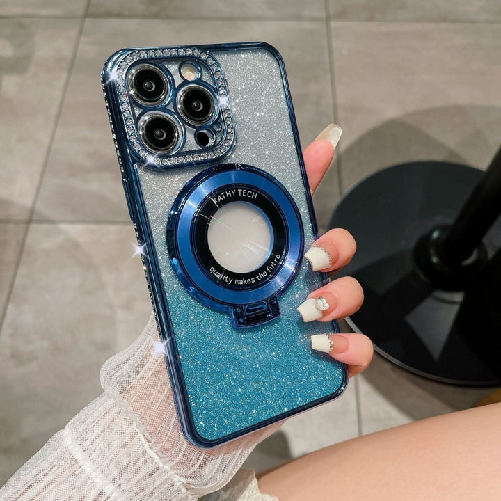 Skanto | Glitrende MagSafe telefonholder med magnetisk feste