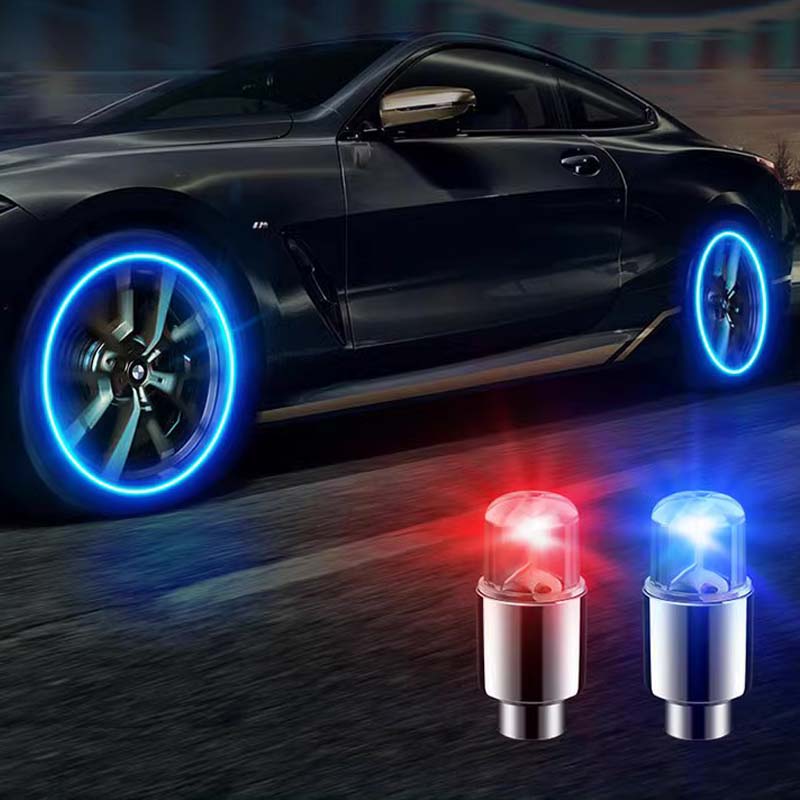 LED-Ventilkappen for biler, Fahrräder og Roller