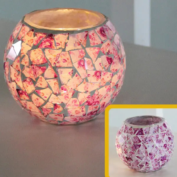 Skanto | Dekorativt Glass Lysestake for Varmt Lys