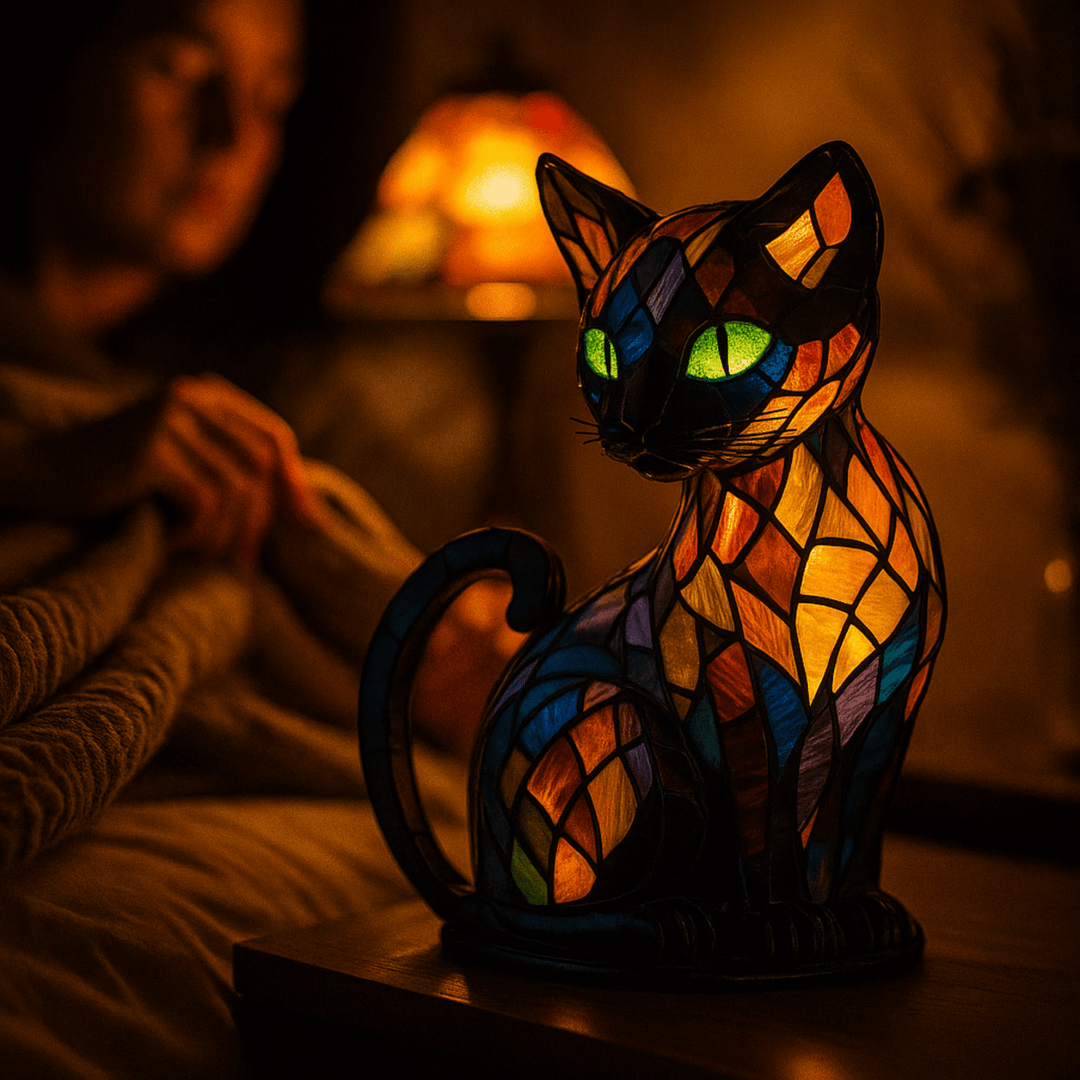 Skanto | Lekende LED Katt Nattlys med Myk Ambient Glød