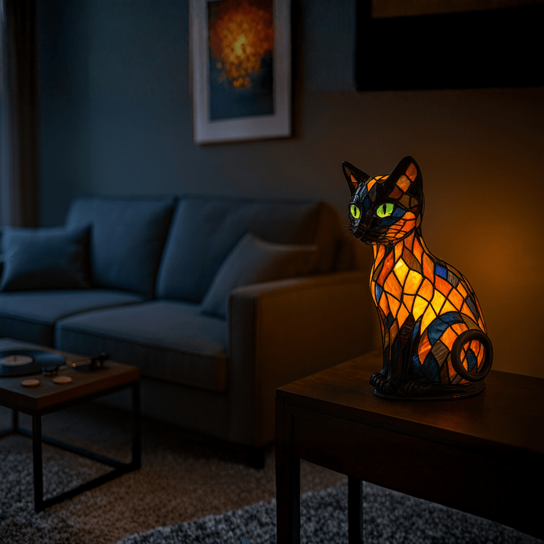 Skanto | Lekende LED Katt Nattlys med Myk Ambient Glød