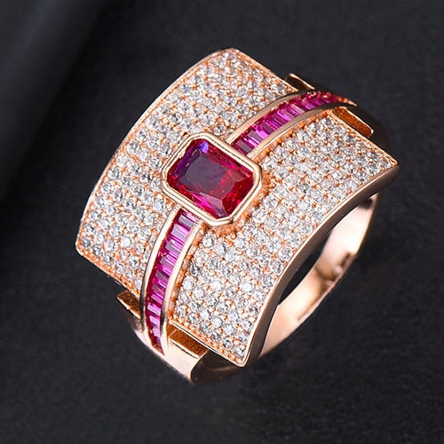 Skanto | Monaco Design Luksuriøs Statement Stabil Ring For Kvinner