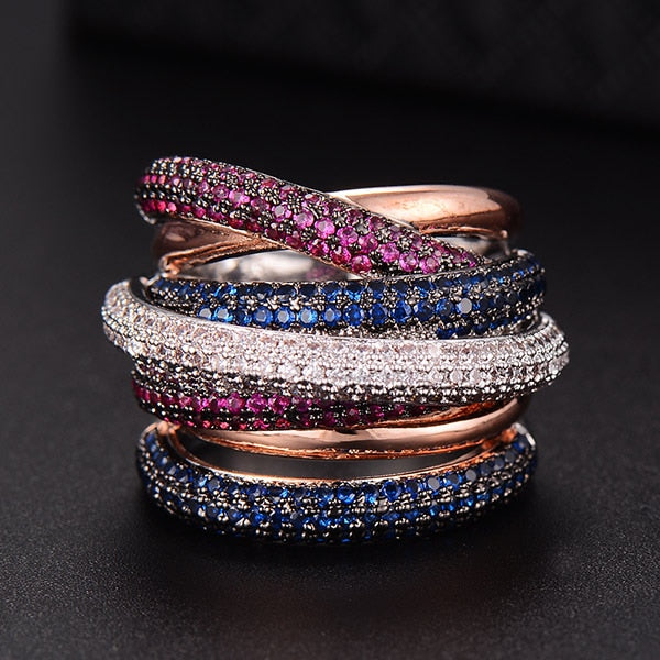 Skanto | Monaco Design Luksuriøs Statement Stabil Ring For Kvinner