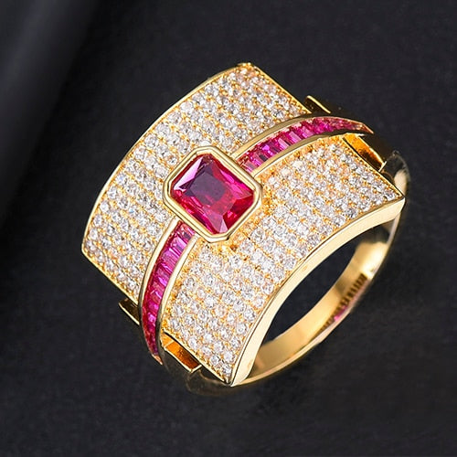 Skanto | Monaco Design Luksuriøs Statement Stabil Ring For Kvinner