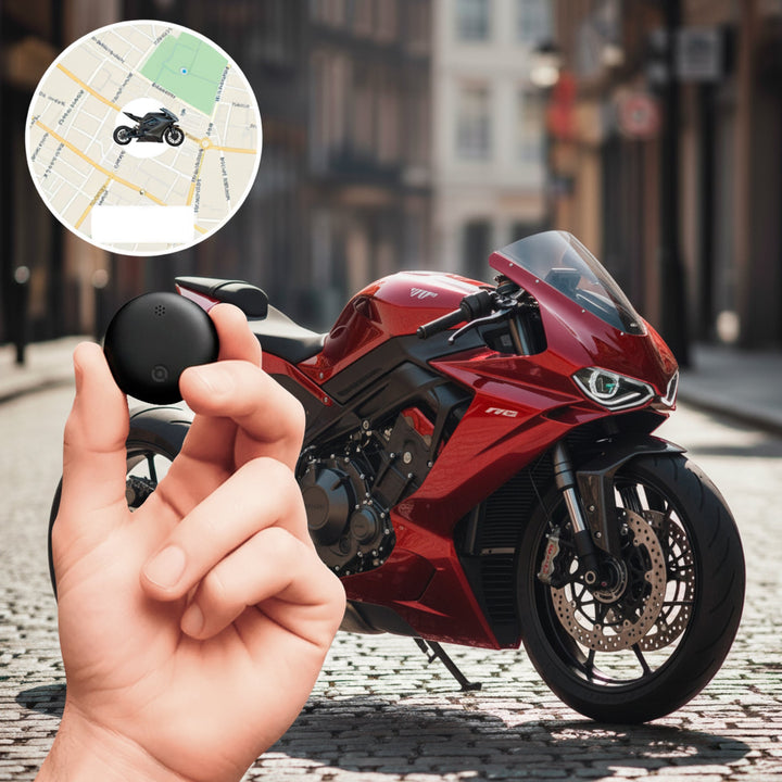 Skanto | GPS Tracker for Motorsykler | Ingen abonnement, kompatibel med Android & iOS for sanntidsplassering sporing