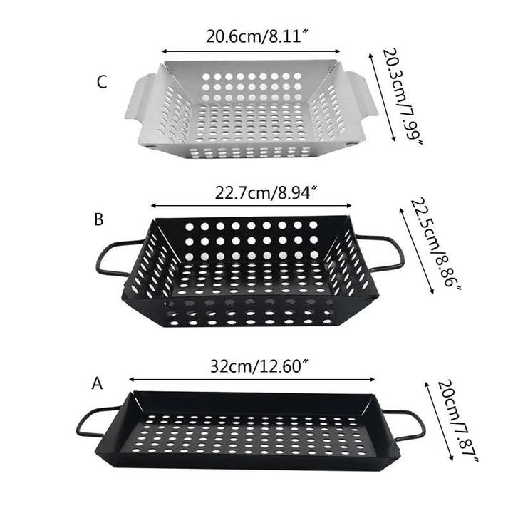 Skanto | Non-stick grillkurv for jevn matlaging utendørs