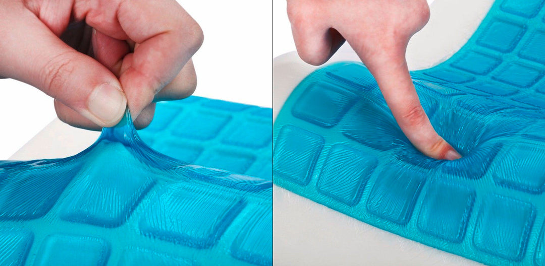 SNAPNAP Gel skumpute med hodeutsparing + avkjølende gelputer, 50 x 30 cm, høyde 10 cm, ergonomisk og hypoallergenisk | Skanto