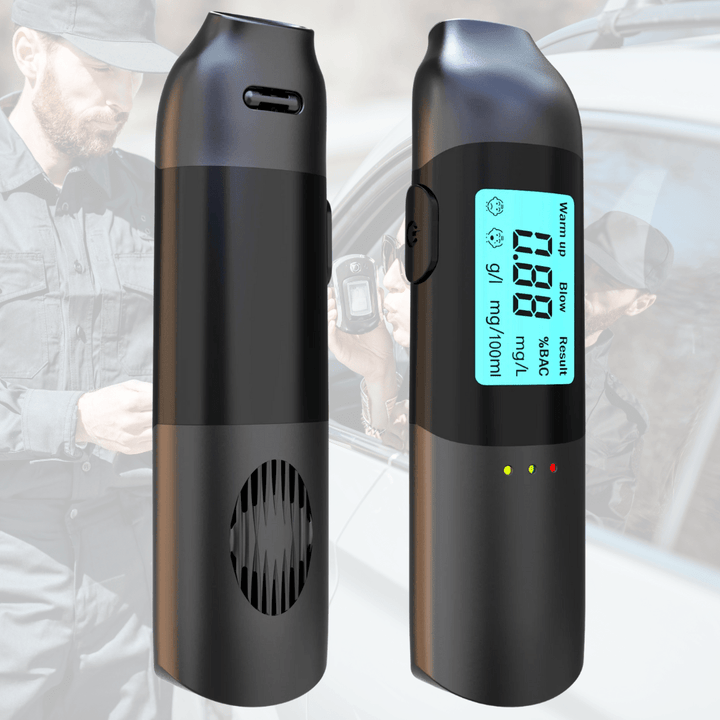 Sofort-Alkoholtester med USB-Ladefunksjon og 3-Sekunden-Ergebnissen