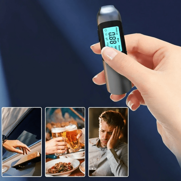 Sofort-Alkoholtester med USB-Ladefunksjon og 3-Sekunden-Ergebnissen