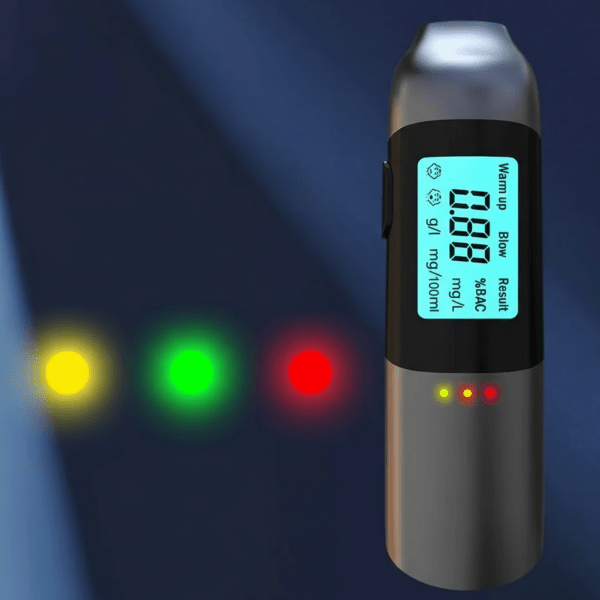Sofort-Alkoholtester med USB-Ladefunksjon og 3-Sekunden-Ergebnissen