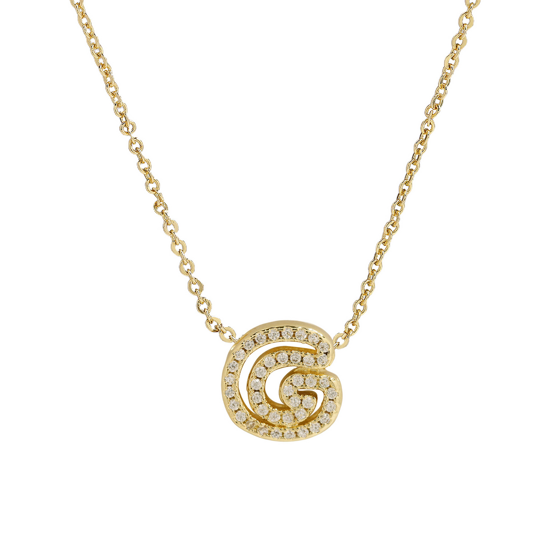 Skanto | Blændende Diamant Initial Halskjede