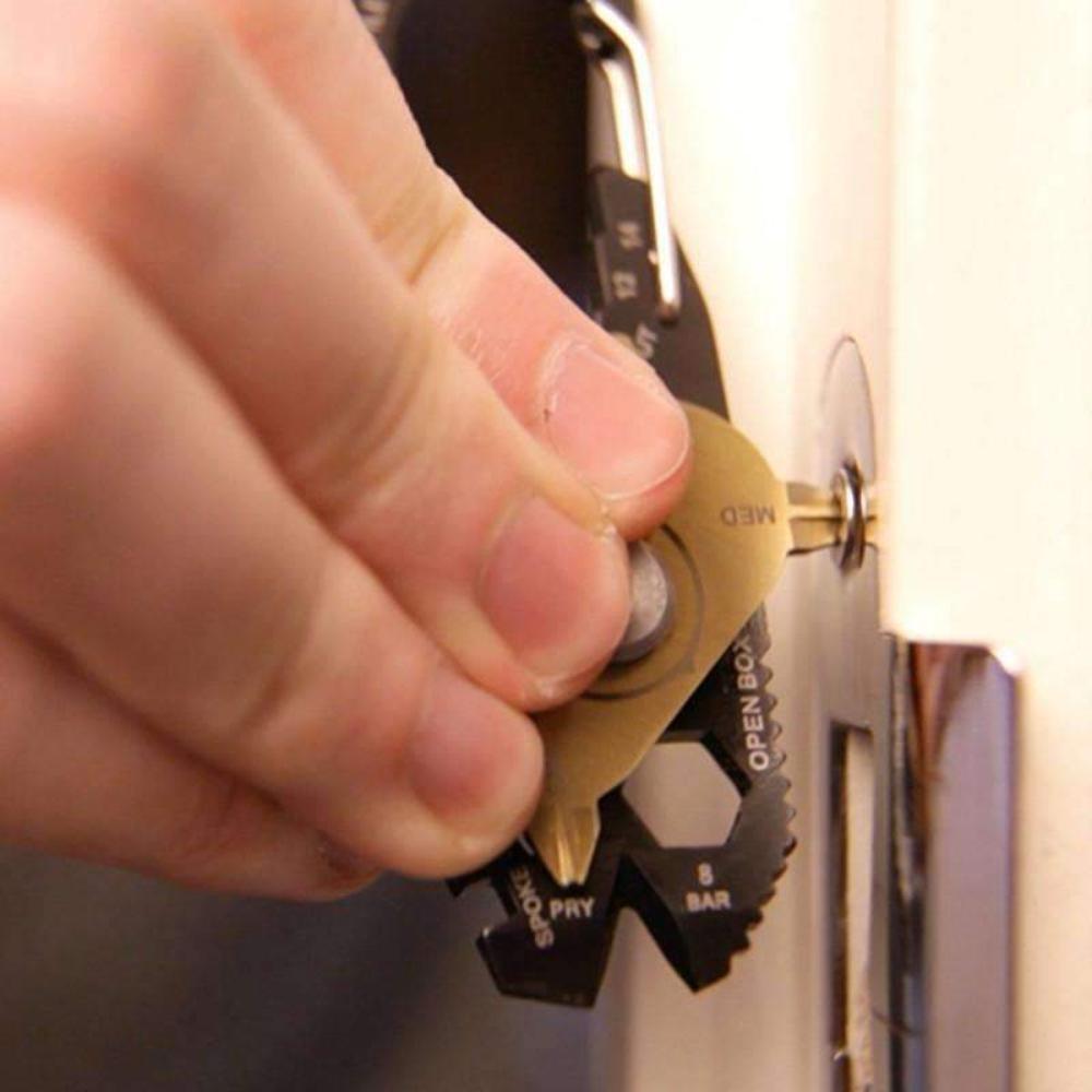 Norvo | 20 i 1 Nøkkelring - Kan Løse Alle Problemer Du Møter I Livet Eller Utendørs