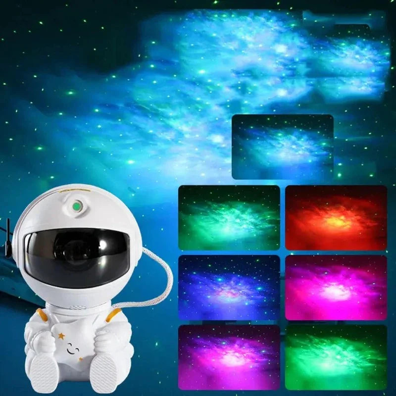 Galaxy Stjernesky Prosjektor Lampe - Astronaut LED Prosjektor Nattlys for Soverommet | Skanto