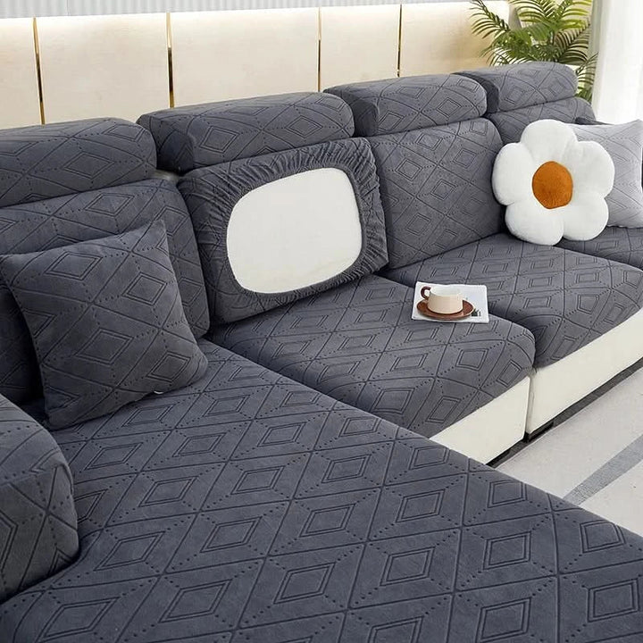 Skanto | SlipBliss - Elegant Jacquard Non-Slip Sofa Trekk