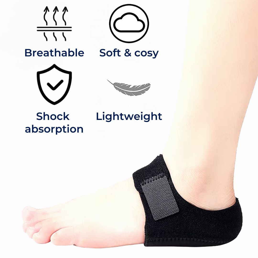 GelCush hælcupper for plantar fasciitt | Myke gelinnlegg - for hælsmerterelief og sjokkabsorpsjon Skanto