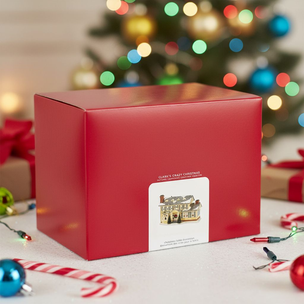 Skanto | Griswold Hjem Julelandsby i Keramikk – Med Lyd, LED & Musikkreaksjon