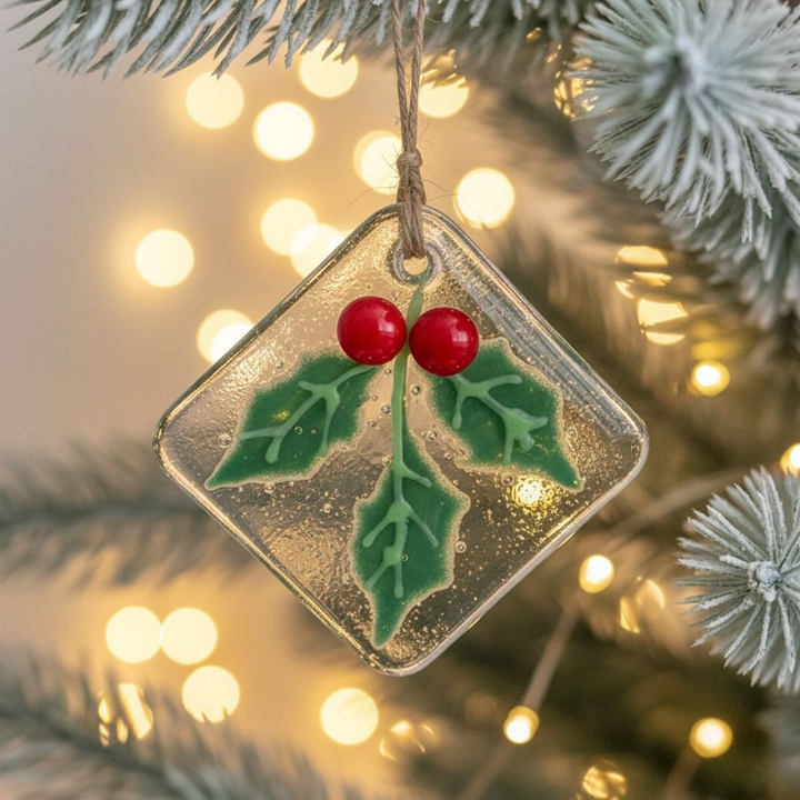 Skanto | Eksklusiv Juletrepynt i Smeltet Glass – Håndlaget Ornament