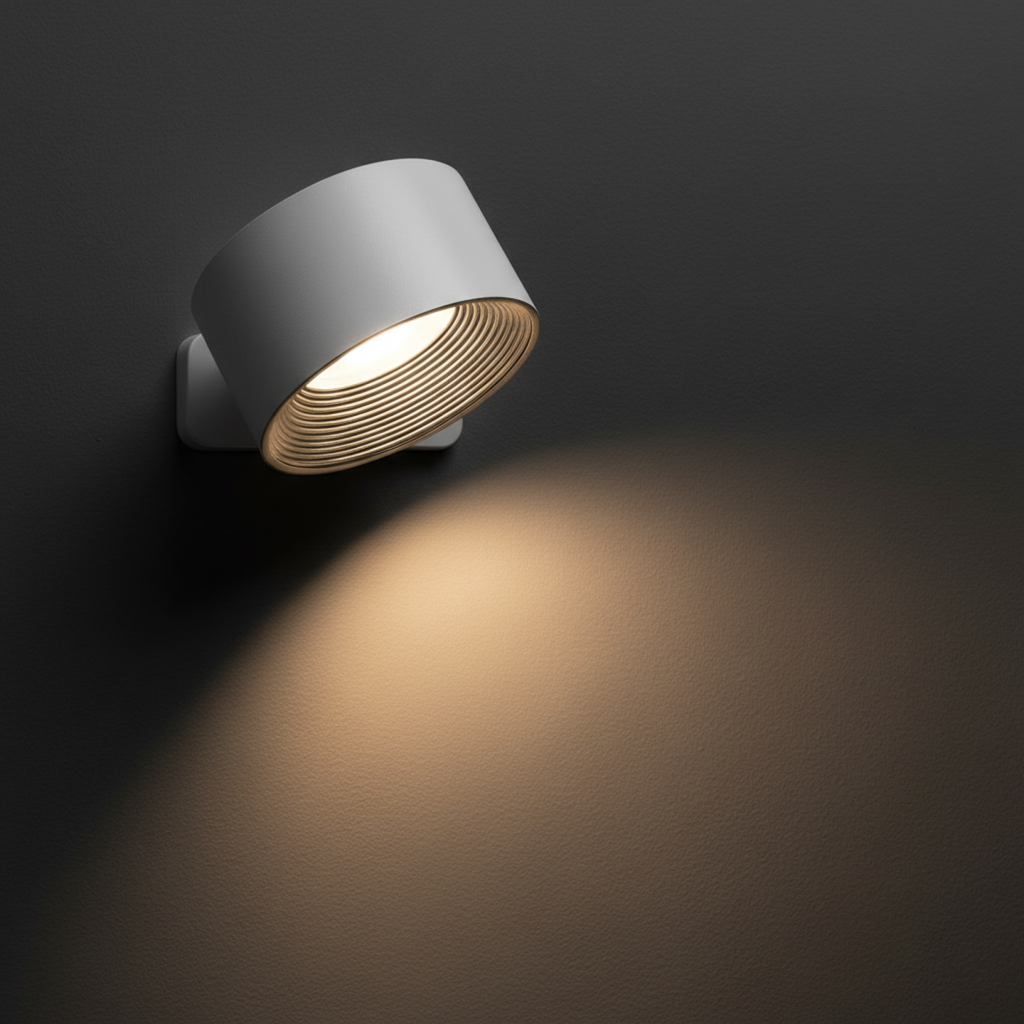 Trådløs Vegglampe – 360° Justerbar og Oppladbar LED-belysning (USB)