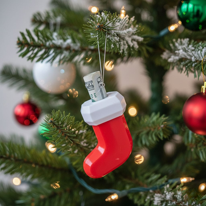 Skanto | Morsomt Juletrepynt for Pengegave – Unikt Ornament for Kontanter