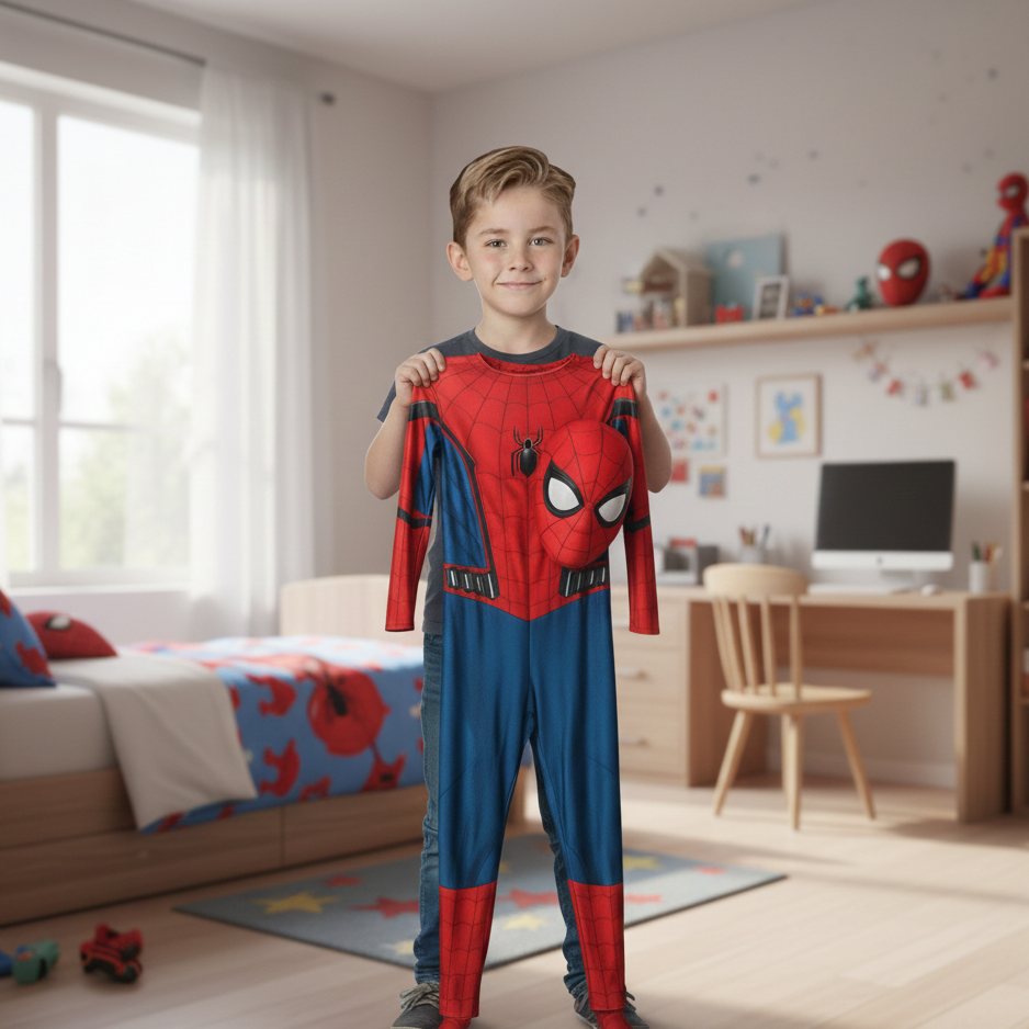 Realistiske Superheldenkostüm for Kinder og Erwachsene