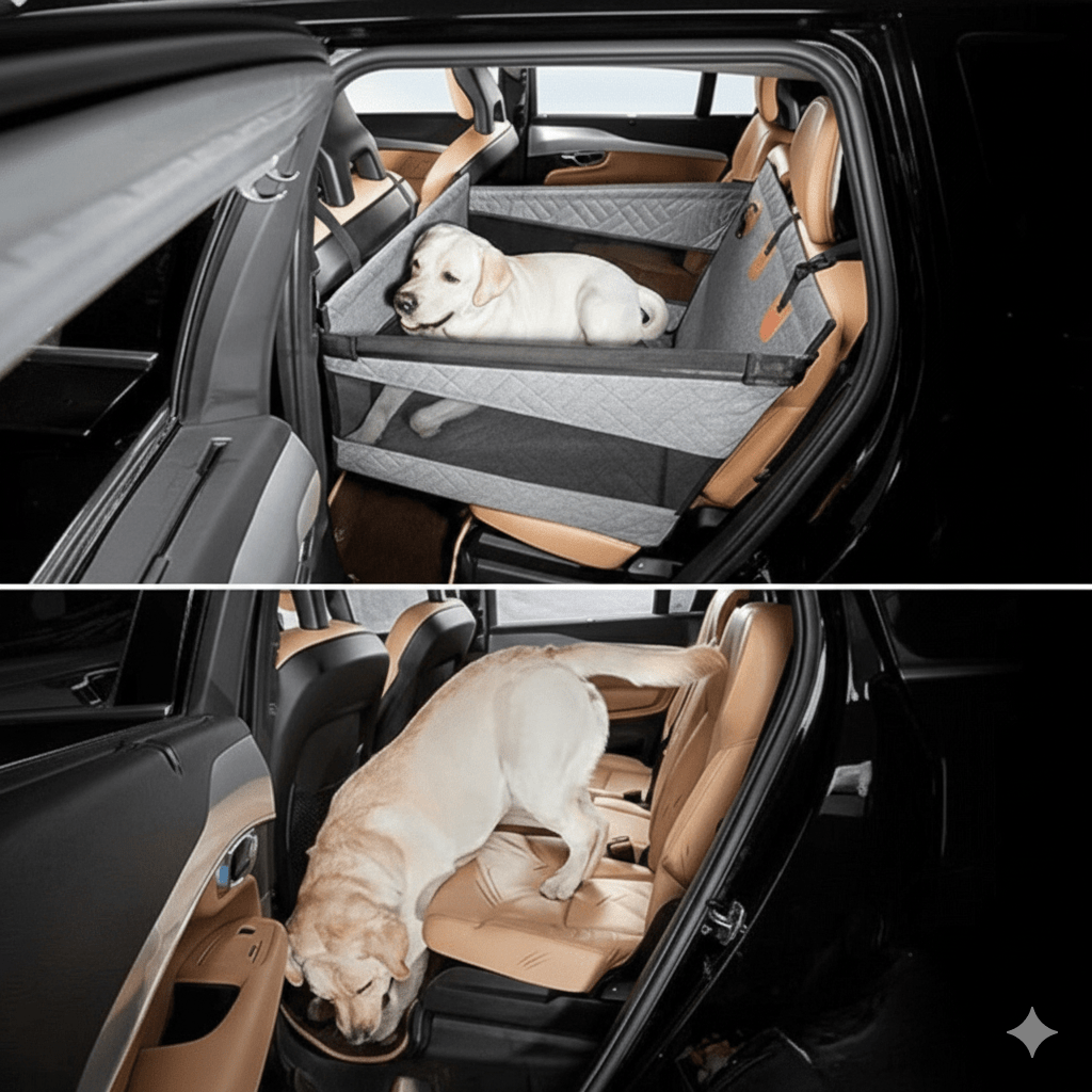 Norvo | Vanntett Hundematte med Minne Skum for Bilen