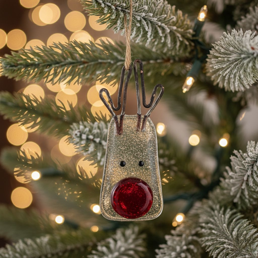 Skanto | Eksklusiv Juletrepynt i Smeltet Glass – Håndlaget Ornament