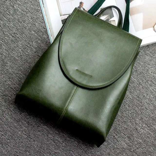 Skanto | LuxeLeather – Trendy lær ryggsekk for kvinner | Stilren, allsidig og bærekraftig design