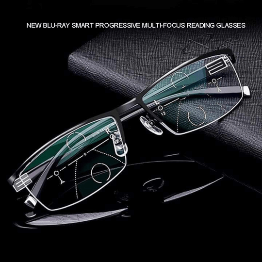 Progressive multifocal lesebriller med blålysfilter | Skanto