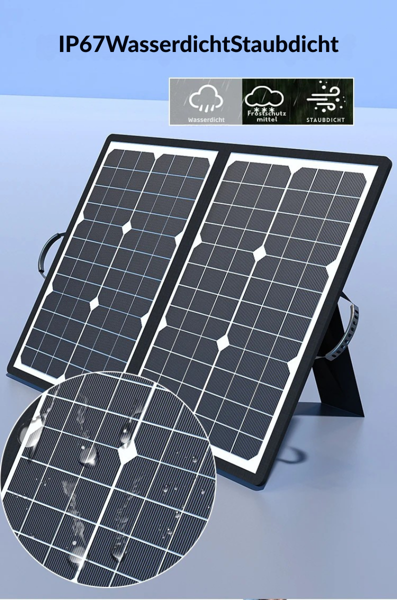 Skanto | SolaraX 1000W Faltbart Solpanel Sett | Komplett Sett med MPPT & USB/Type-C | For Camping, Bil, Båt & Caravan