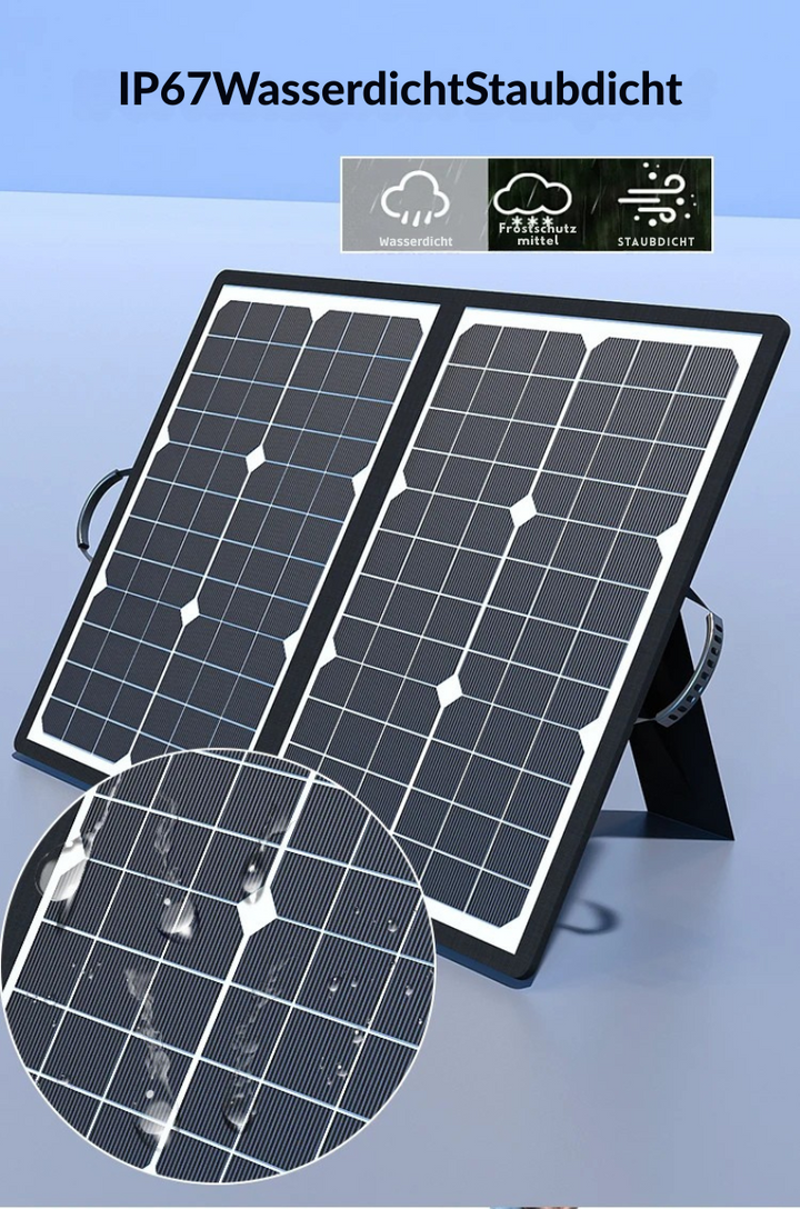 Skanto | SolaraX 1000W Faltbart Solpanel Sett | Komplett Sett med MPPT & USB/Type-C | For Camping, Bil, Båt & Caravan