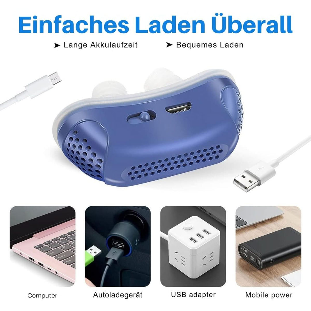 Kompaktes CPAP-Gerät gegen Schnarchen und Schlafapnoe