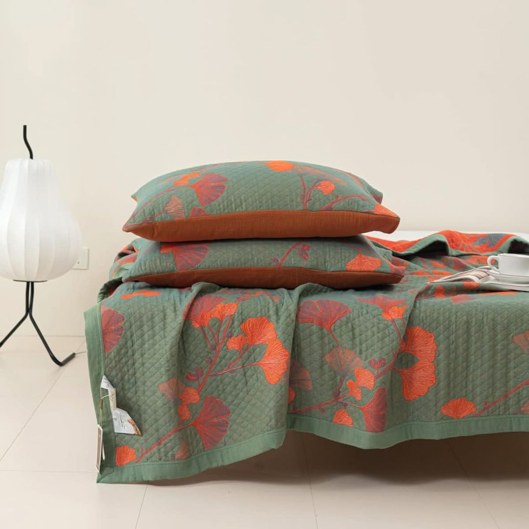 Skanto | Kottongsengetøysett med botanisk design