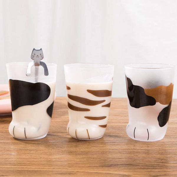 Glass Cat Paw Mug | Skanto