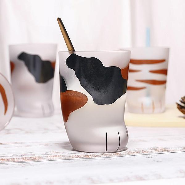 Glass Cat Paw Mug | Skanto