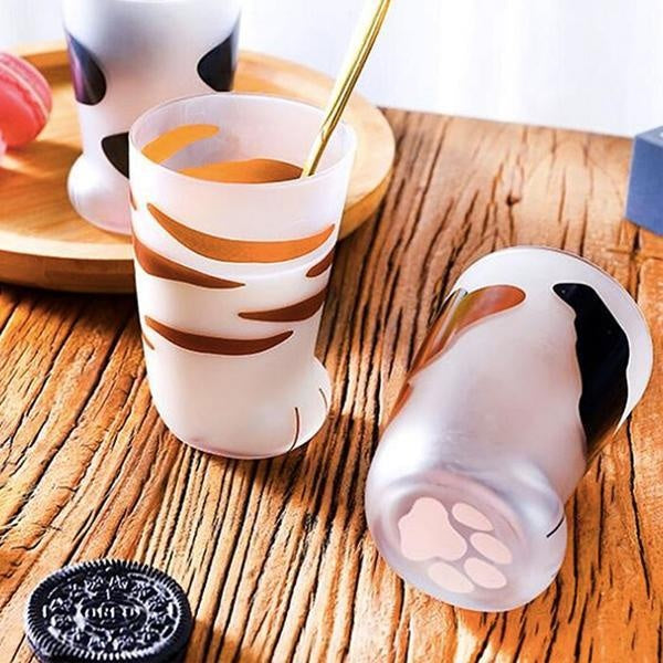 Glass Cat Paw Mug | Skanto