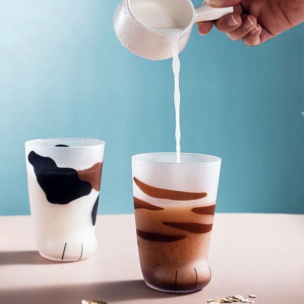 Glass Cat Paw Mug | Skanto
