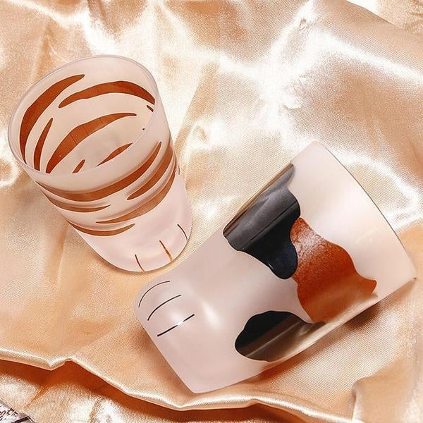 Glass Cat Paw Mug | Skanto