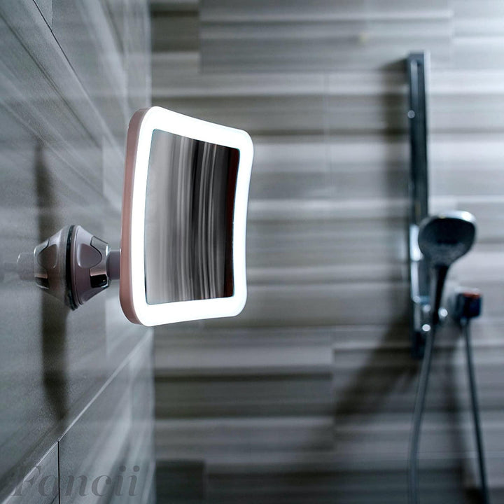 Skanto | GlowView 10X Belyst Forstørrelsesspeil med LED & Sugekopp – Bærbart Smykkespeil